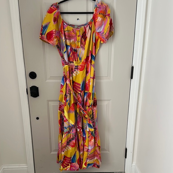 FARM Rio Vibrant Multicolor Maxi Dress - Picture 1 of 4